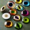 Found Objects Mixed Large Eye Glass Cabochons by Bead Landing&#x2122;